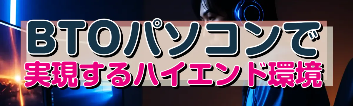 BTOパソコンで実現するハイエンド環境