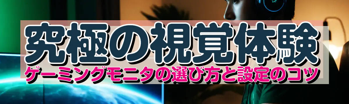 究極の視覚体験 ゲーミングモニタの選び方と設定のコツ