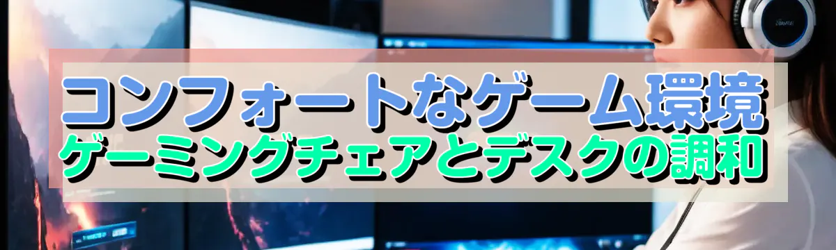 コンフォートなゲーム環境 ゲーミングチェアとデスクの調和