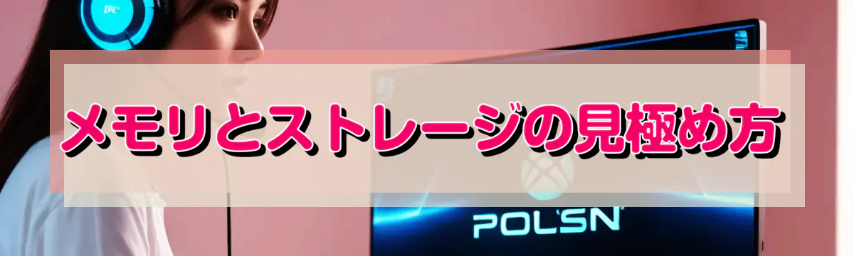 メモリとストレージの見極め方