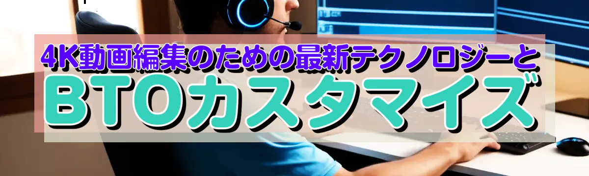 4K動画編集のための最新テクノロジーとBTOカスタマイズ