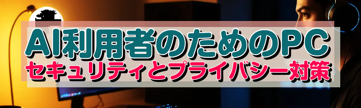 AI利用者のためのPCセキュリティとプライバシー対策