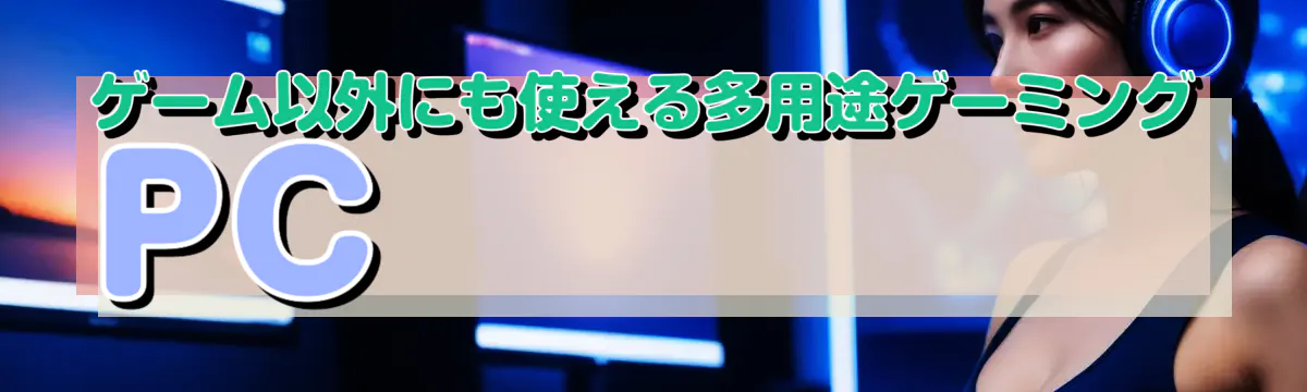 ゲーム以外にも使える多用途ゲーミングPC
