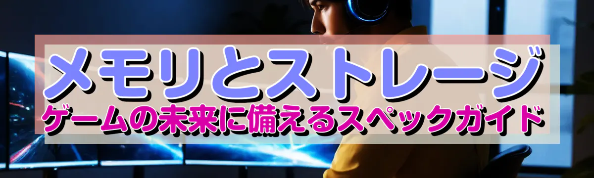 メモリとストレージ ゲームの未来に備えるスペックガイド
