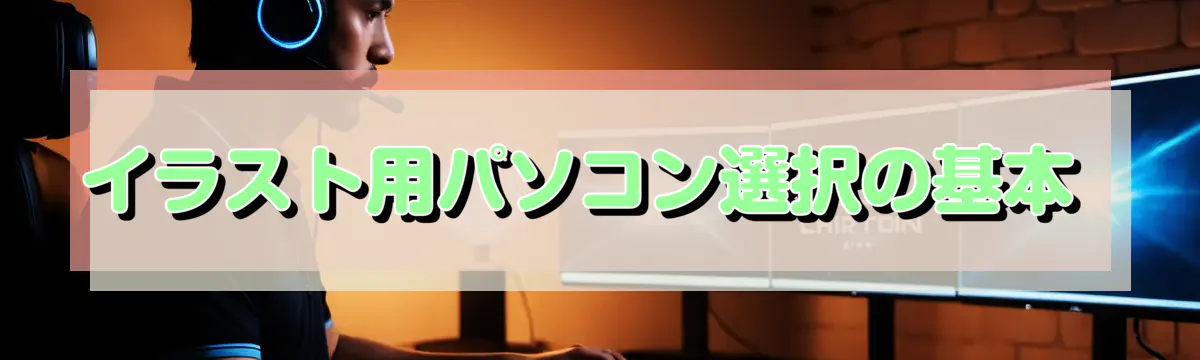 イラスト用パソコン選択の基本