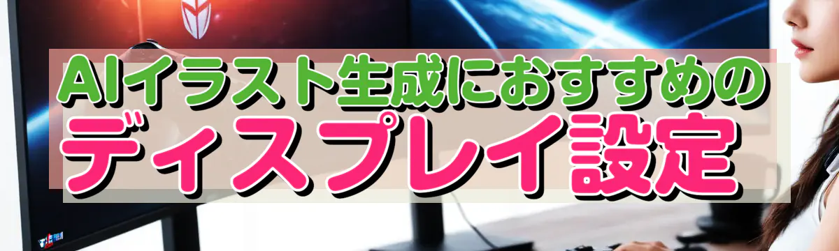 AIイラスト生成におすすめのディスプレイ設定