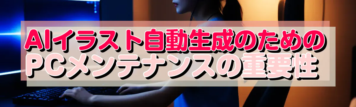 AIイラスト自動生成のためのPCメンテナンスの重要性