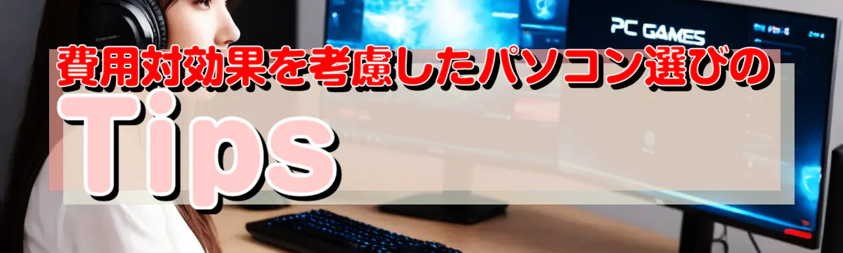 費用対効果を考慮したパソコン選びのTips