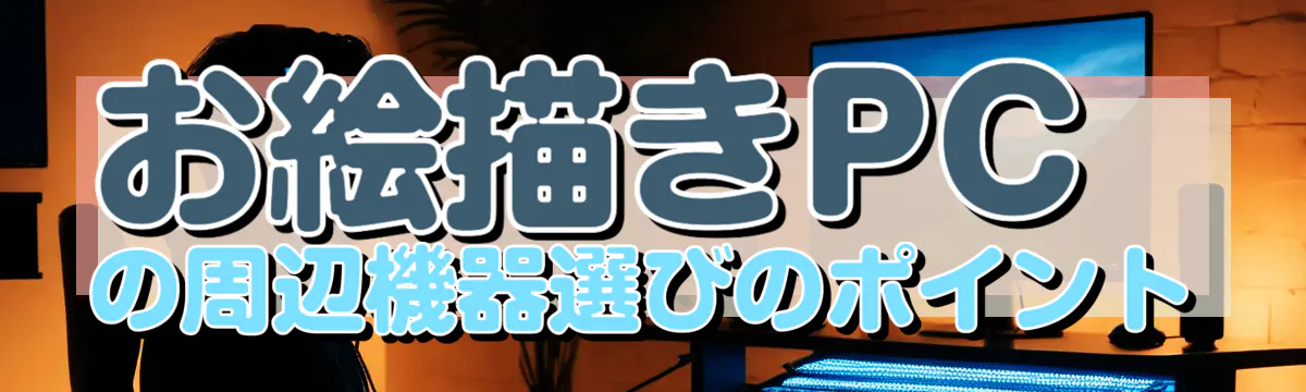 お絵描きPCの周辺機器選びのポイント
