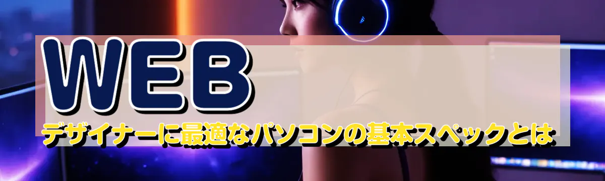 WEBデザイナーに最適なパソコンの基本スペックとは
