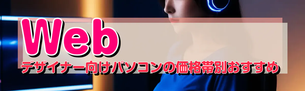 Webデザイナー向けパソコンの価格帯別おすすめ
