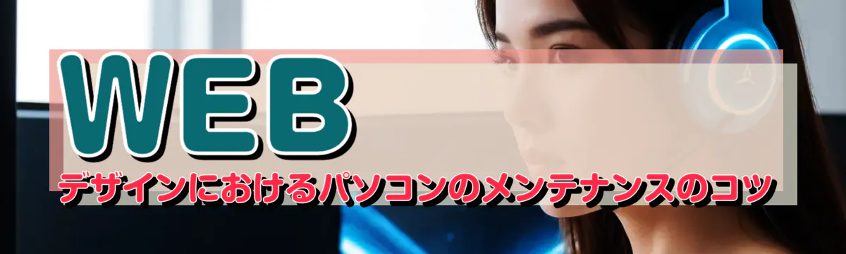 WEBデザインにおけるパソコンのメンテナンスのコツ
