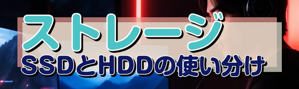 ストレージ SSDとHDDの使い分け