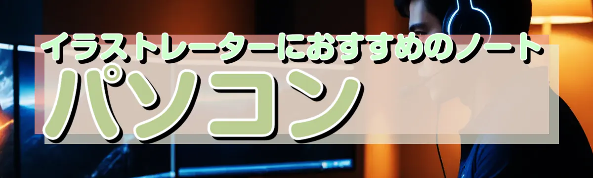 イラストレーターにおすすめのノートパソコン
