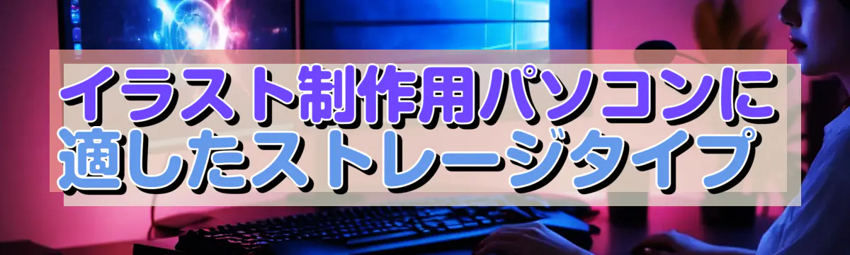 イラスト制作用パソコンに適したストレージタイプ