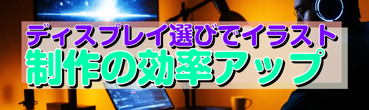ディスプレイ選びでイラスト制作の効率アップ