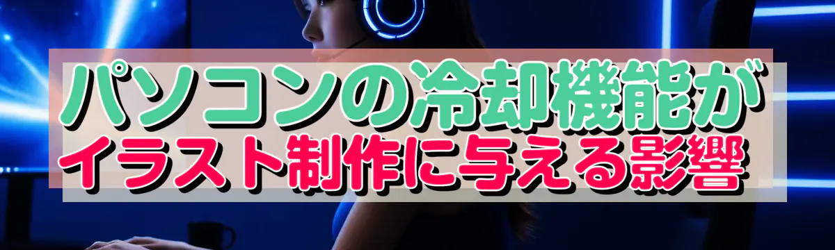 パソコンの冷却機能がイラスト制作に与える影響