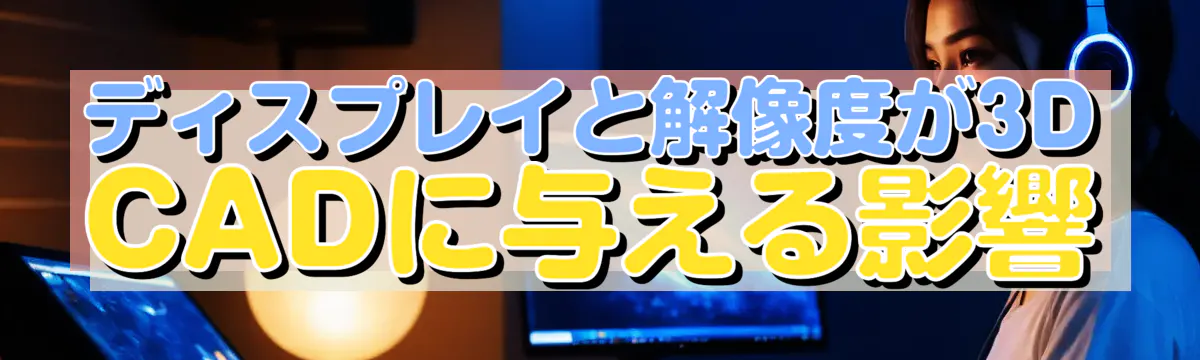 ディスプレイと解像度が3D CADに与える影響