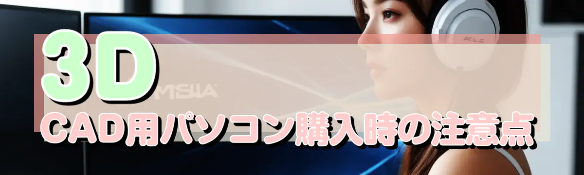 3D CAD用パソコン購入時の注意点
