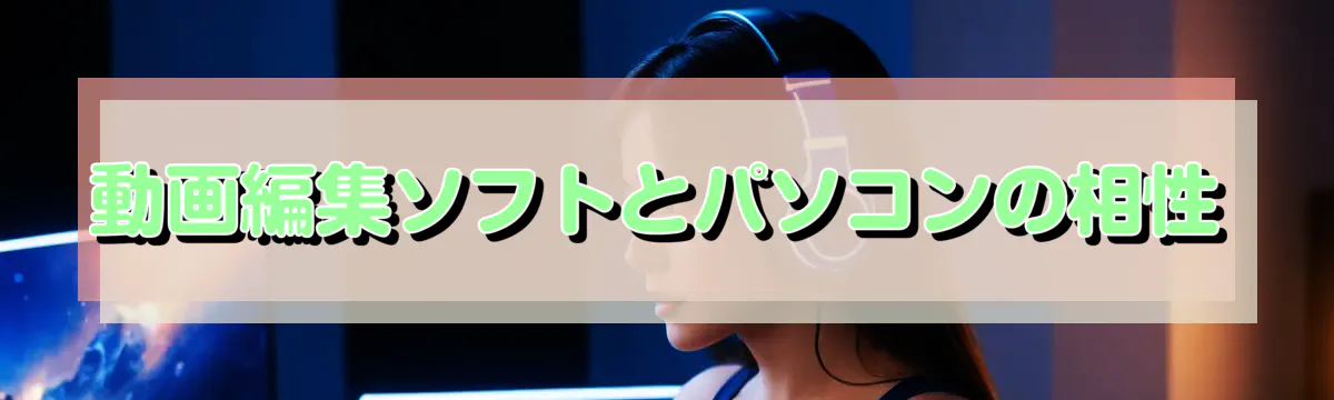 動画編集ソフトとパソコンの相性