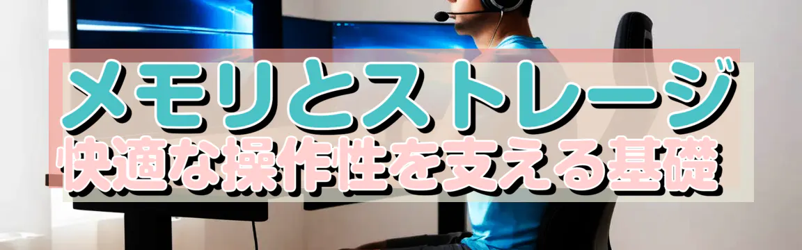 メモリとストレージ 快適な操作性を支える基礎