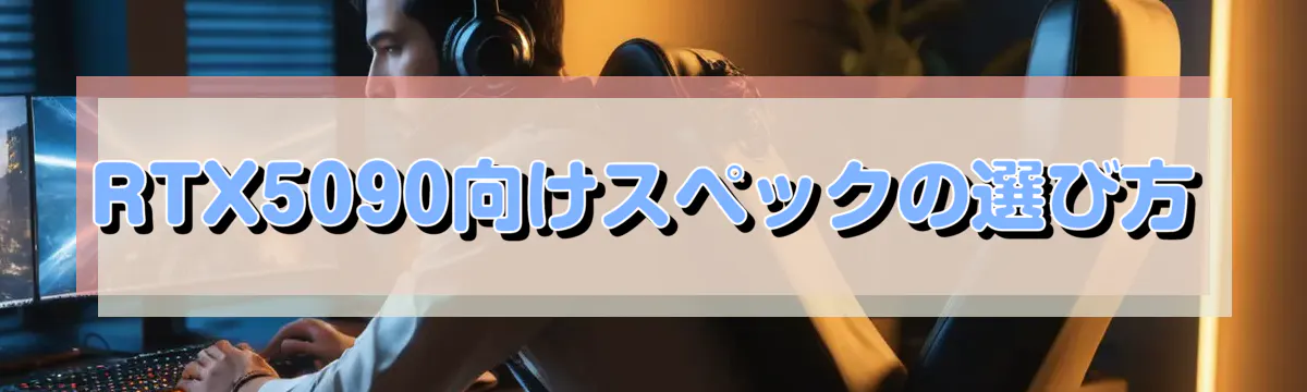 RTX5090向けスペックの選び方