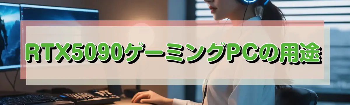 RTX5090ゲーミングPCの用途