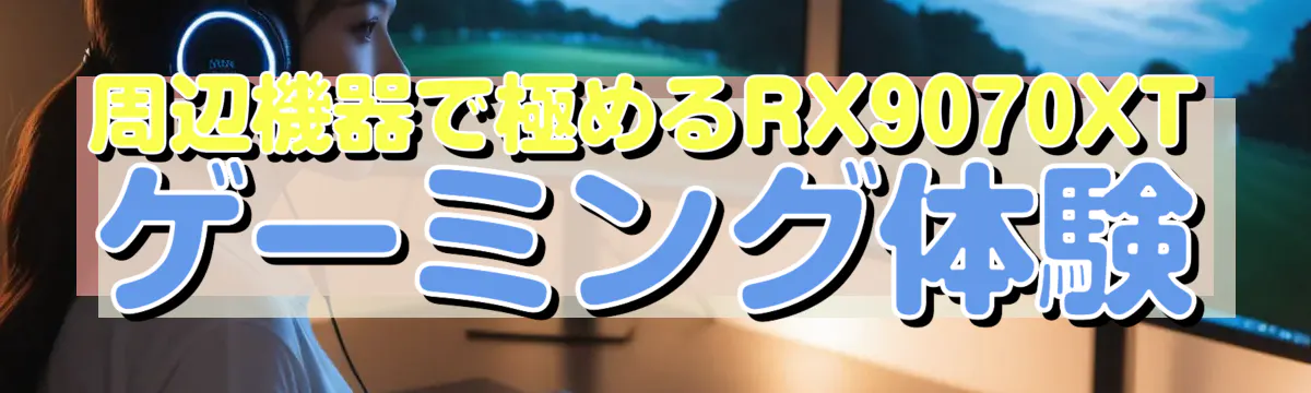 周辺機器で極めるRX9070XTゲーミング体験