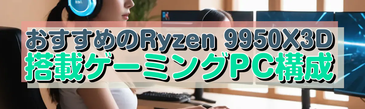 おすすめのRyzen 9950X3D搭載ゲーミングPC構成