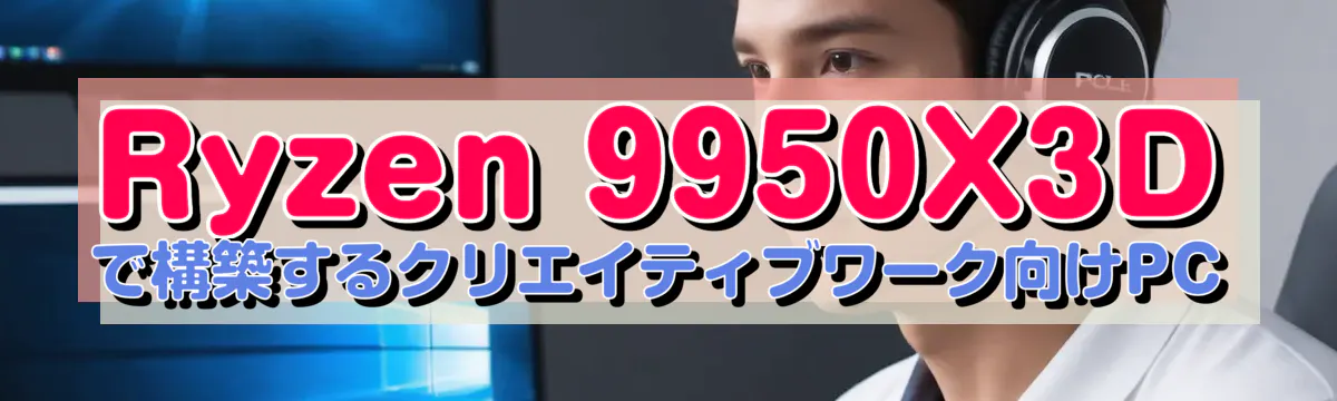 Ryzen 9950X3Dで構築するクリエイティブワーク向けPC