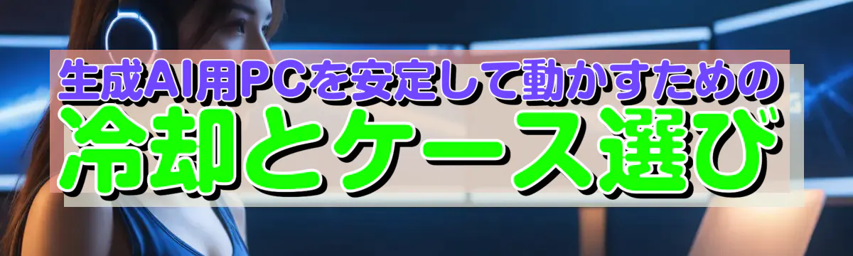 生成AI用PCを安定して動かすための冷却とケース選び