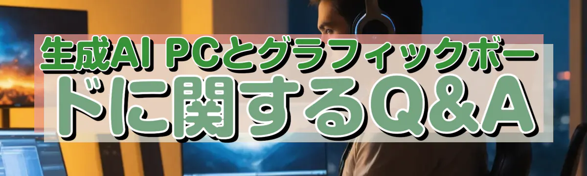 生成AI PCとグラフィックボードに関するQ&A