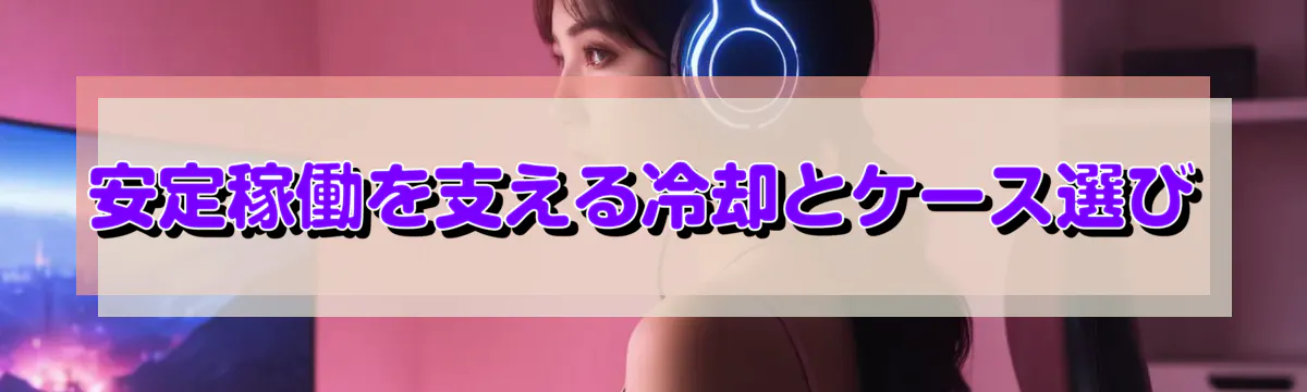安定稼働を支える冷却とケース選び