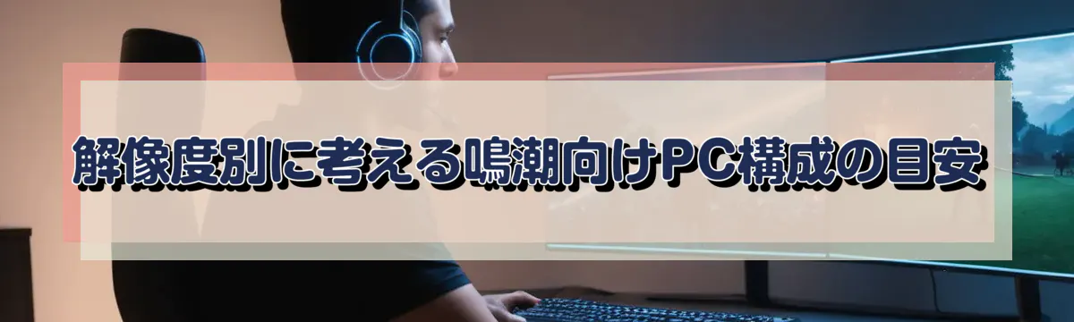 解像度別に考える鳴潮向けPC構成の目安