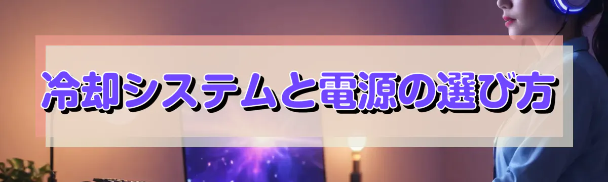 冷却システムと電源の選び方