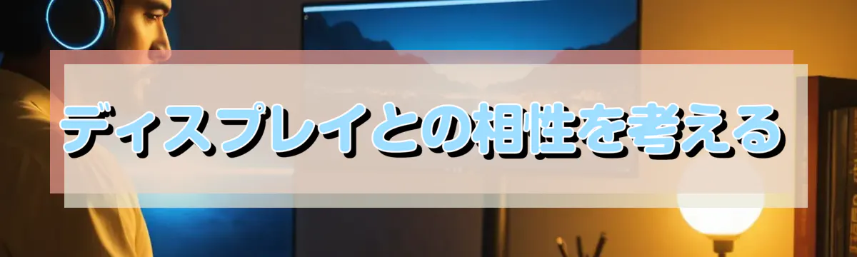 ディスプレイとの相性を考える