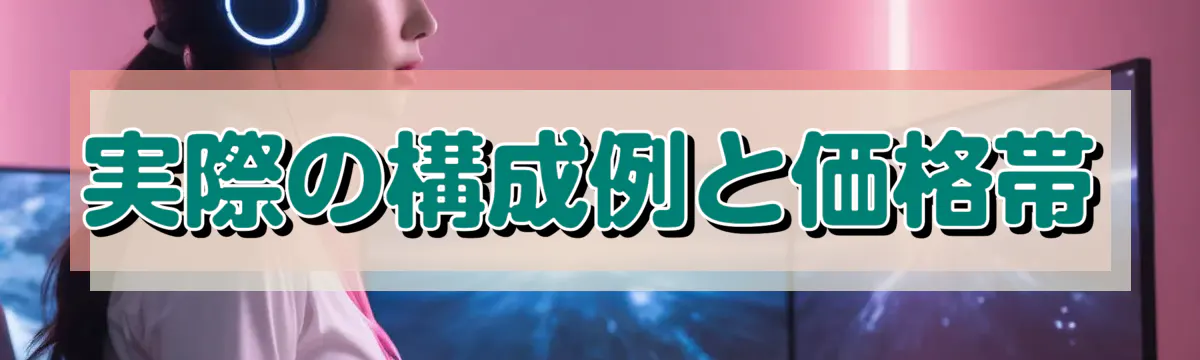 実際の構成例と価格帯