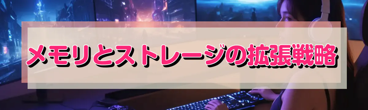メモリとストレージの拡張戦略
