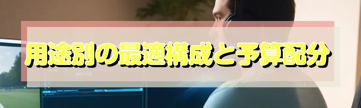 用途別の最適構成と予算配分