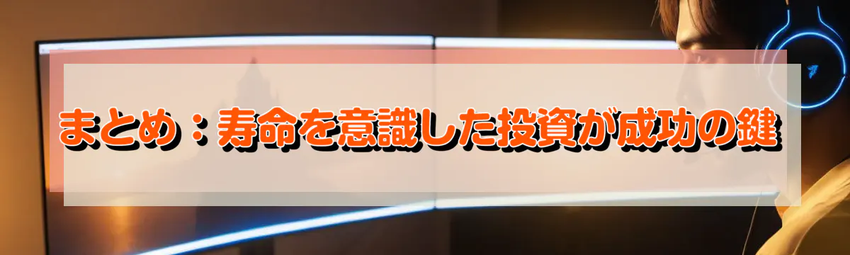 まとめ：寿命を意識した投資が成功の鍵