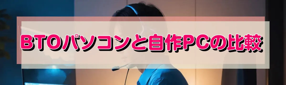 BTOパソコンと自作PCの比較