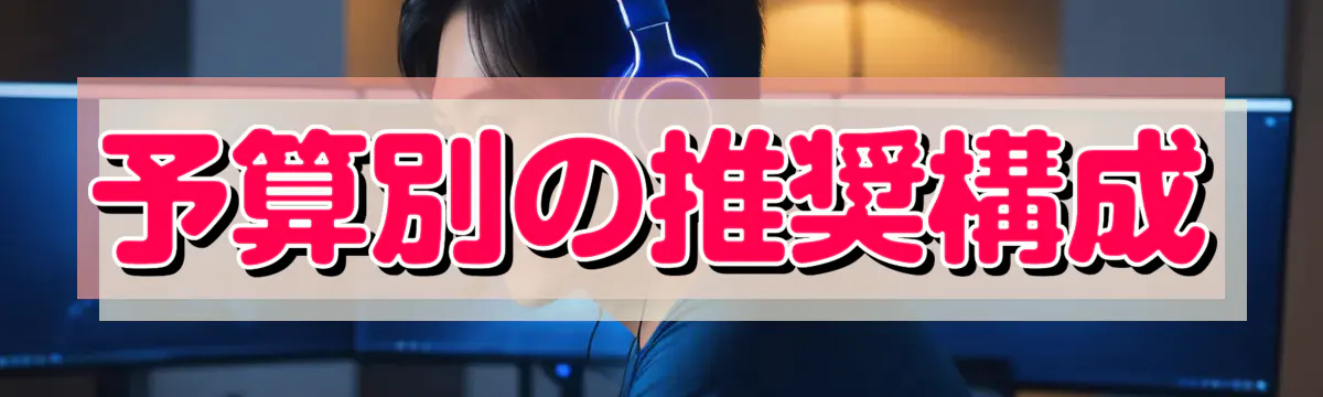 予算別の推奨構成