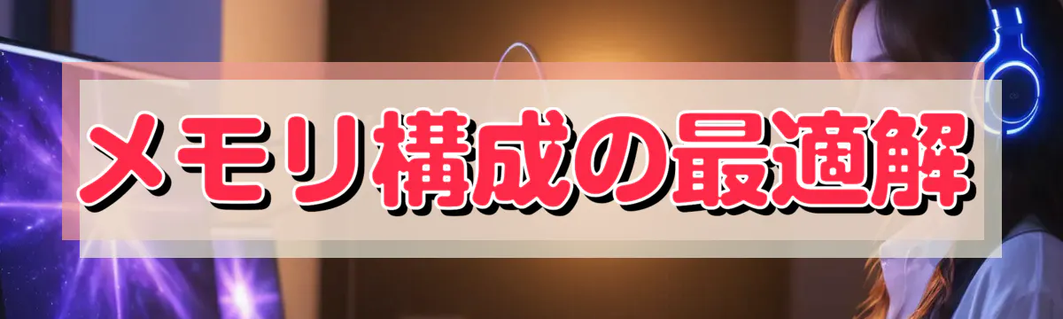 メモリ構成の最適解