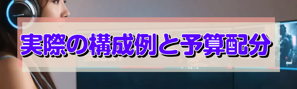 実際の構成例と予算配分