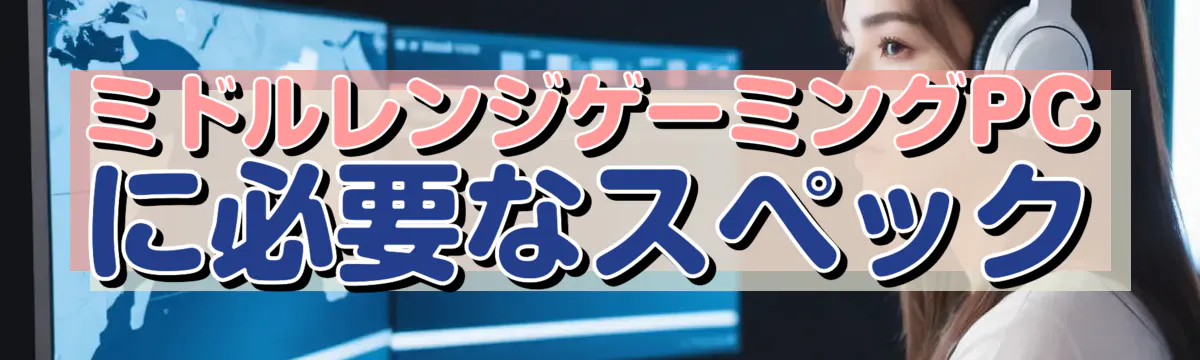 ミドルレンジゲーミングPCに必要なスペック