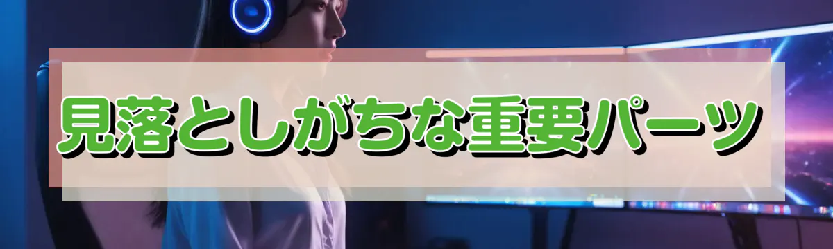 見落としがちな重要パーツ