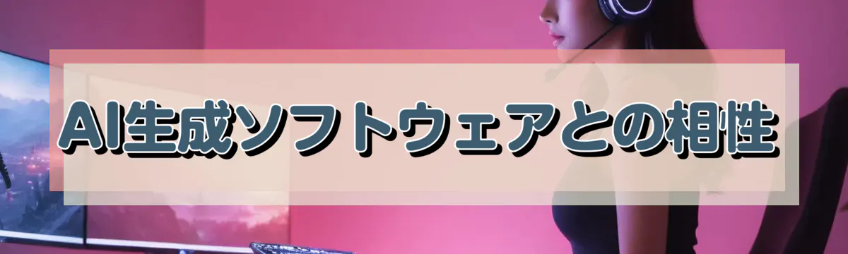 AI生成ソフトウェアとの相性