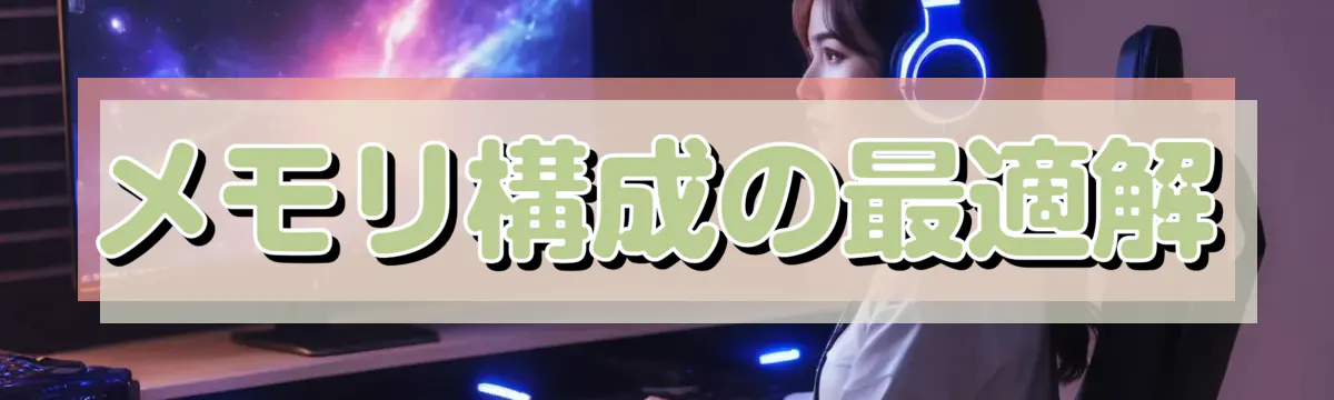 メモリ構成の最適解