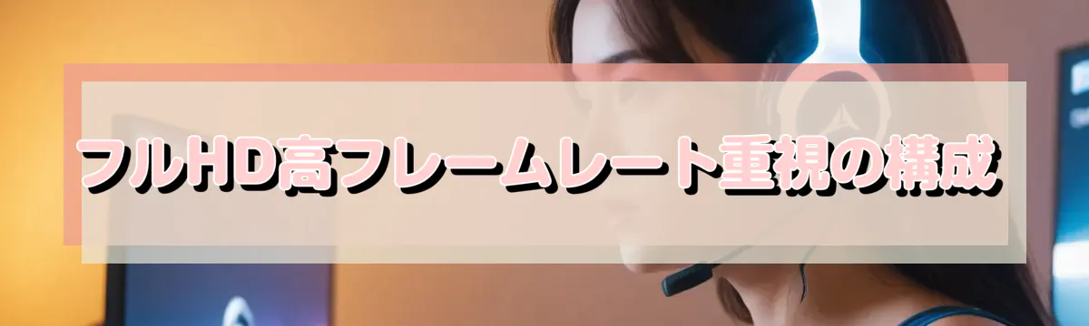 フルHD高フレームレート重視の構成