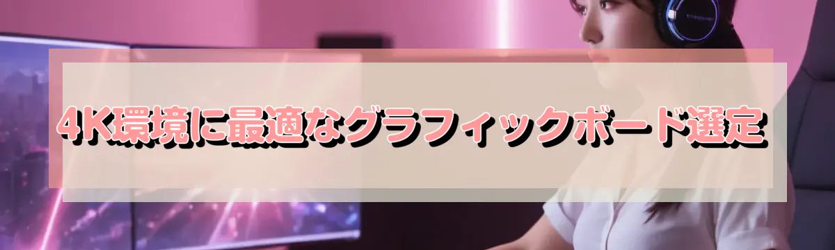 4K環境に最適なグラフィックボード選定